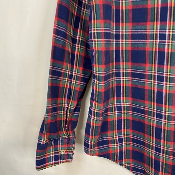 MASTER WEAVERS Vintage Shirt Flannel Button Up Long Sleeve Size Medium - Picture 8 of 10